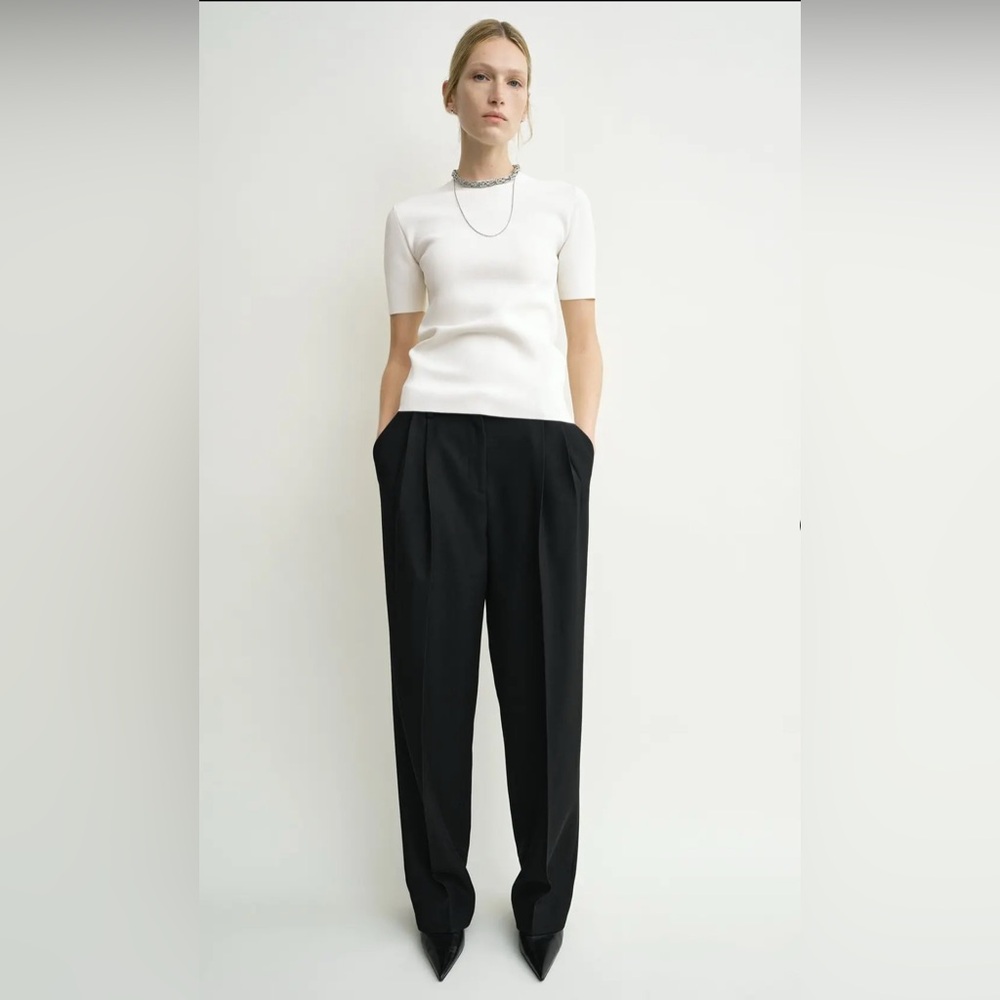 Toteme  Double-pleat tailored trousers black NWT